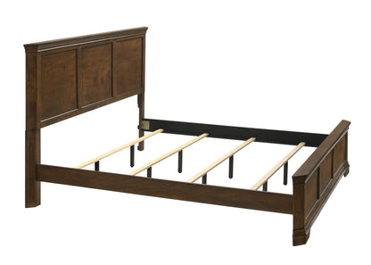 Traditional 3-Piece Wood Bedroom Set with King Size Bed and Two Nightstands