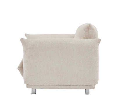 Sillón Sherpa Accent de 42" de ancho, tela, beige 