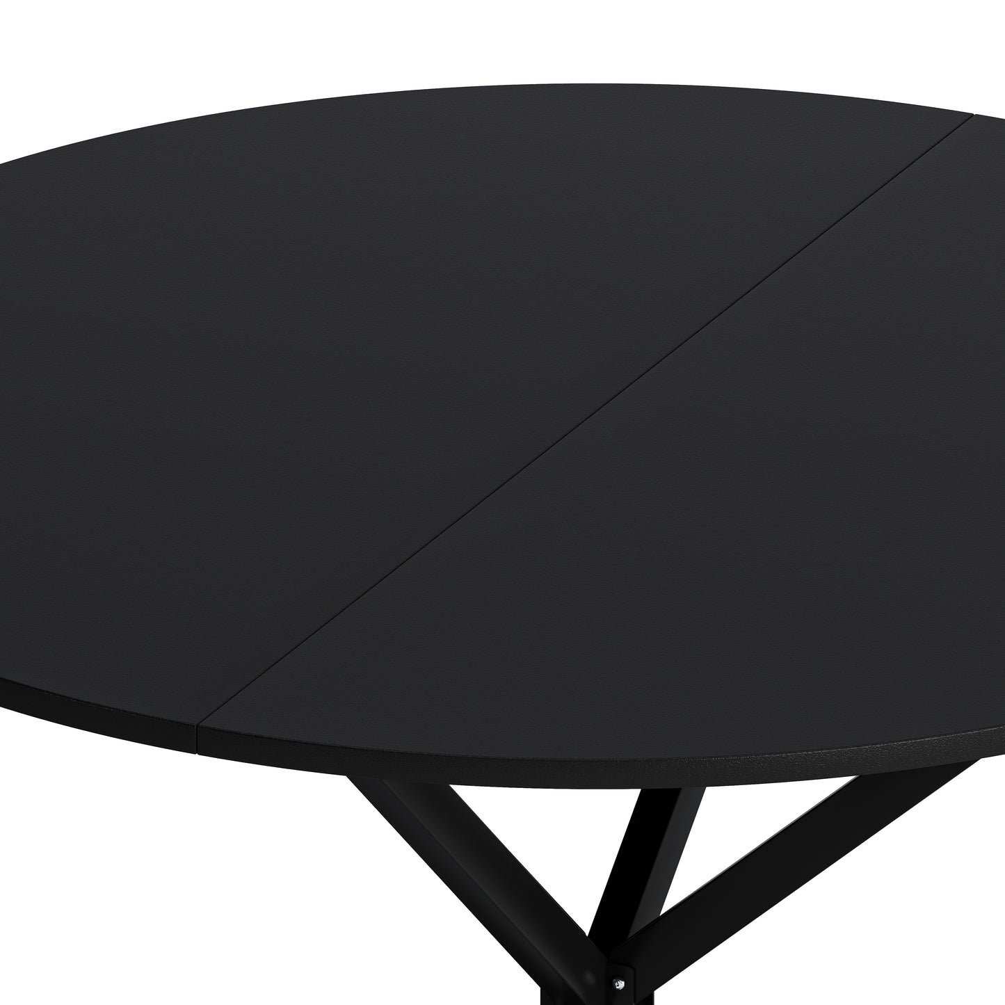 42.13'' Modern, Black Top Occasional Table