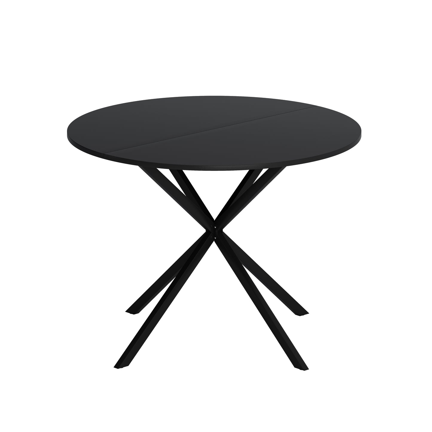 42.13'' Modern, Black Top Occasional Table