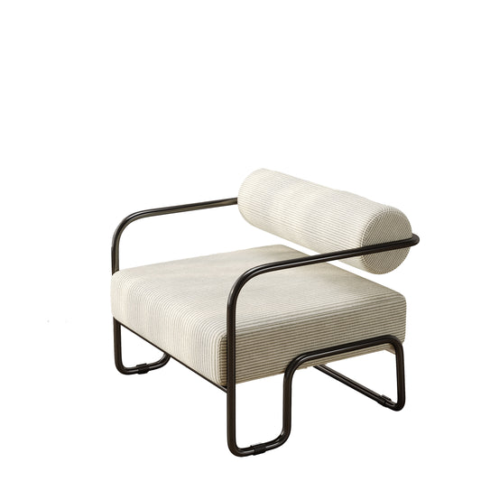 Stylish Minimalist armchair ,Beige