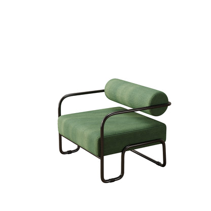 Living room iron sofa chair, balcony leisure chair, Green