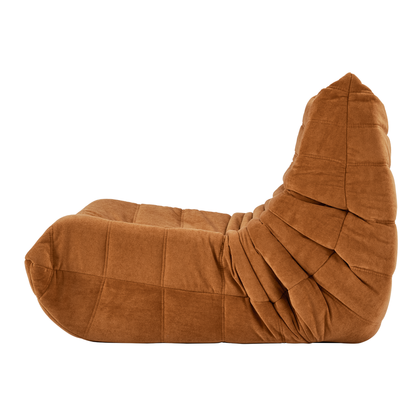 Floor sofa Bean Bag Chair , Lounger Memory Foam Chair , Caramel