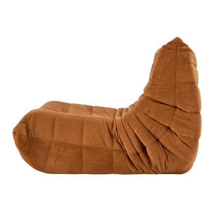 Floor sofa Bean Bag Chair , Lounger Memory Foam Chair , Caramel