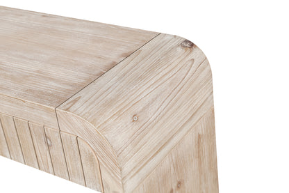 59'' Vintage Crafted Entryway Table, Natural Wood Washed