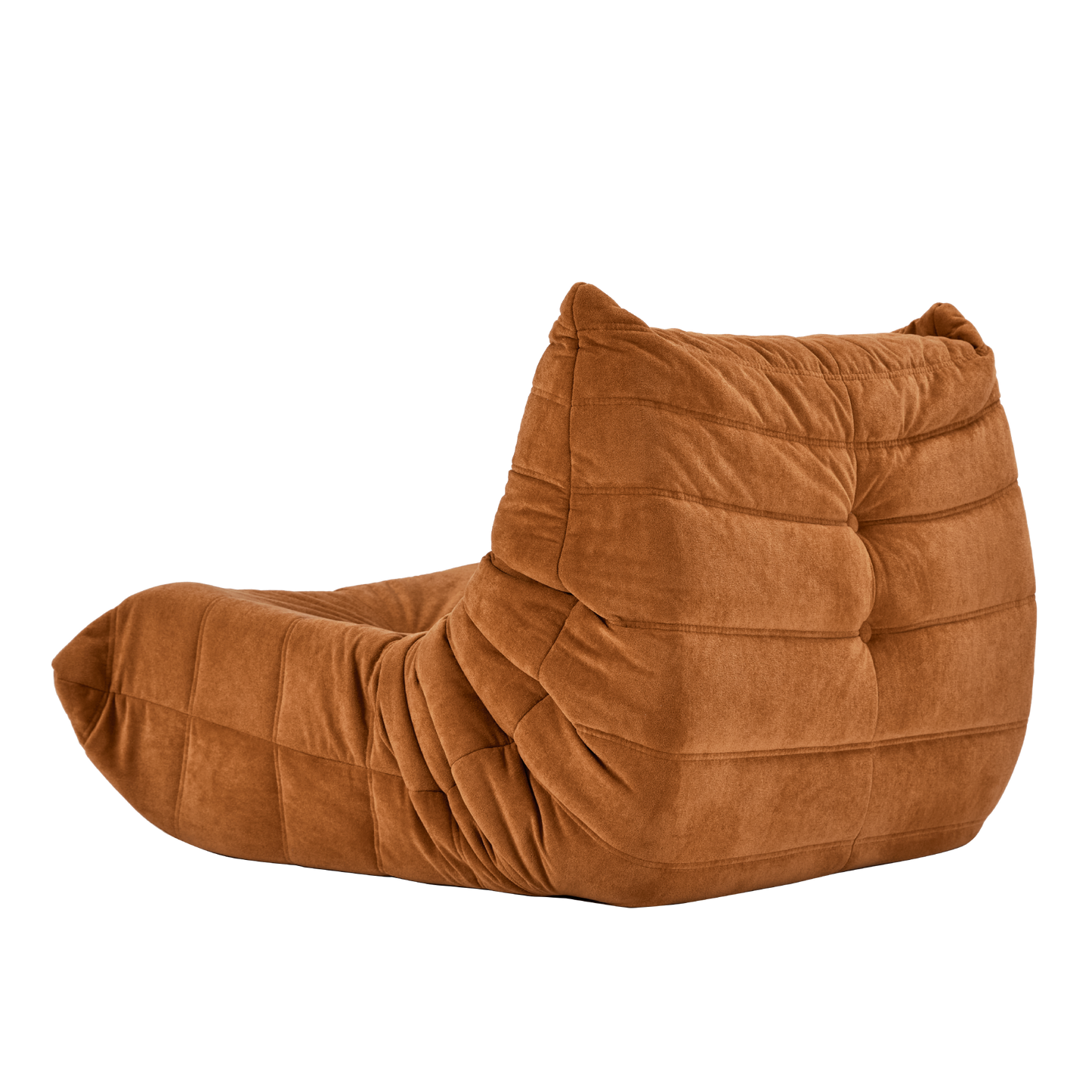 Floor sofa Bean Bag Chair , Lounger Memory Foam Chair , Caramel