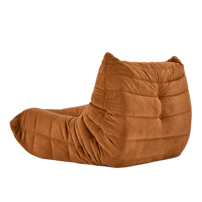 Floor sofa Bean Bag Chair , Lounger Memory Foam Chair , Caramel