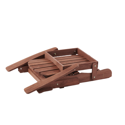 Oversize Wooden Outdoor Folding Adirondack Chair, Coffee Color