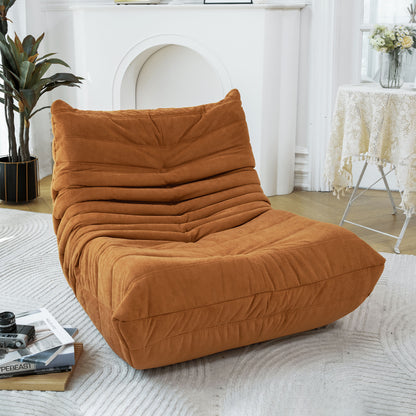 Floor sofa Bean Bag Chair , Lounger Memory Foam Chair , Caramel