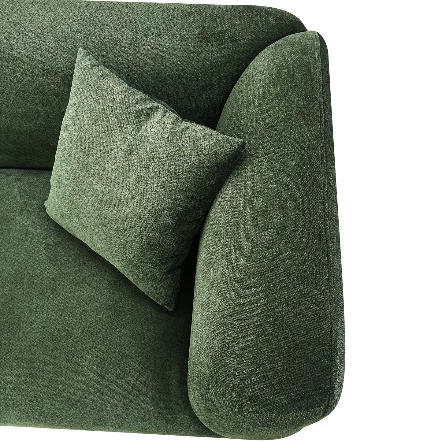 89inch loverseater couch,Soft, modern design Sofa,Green