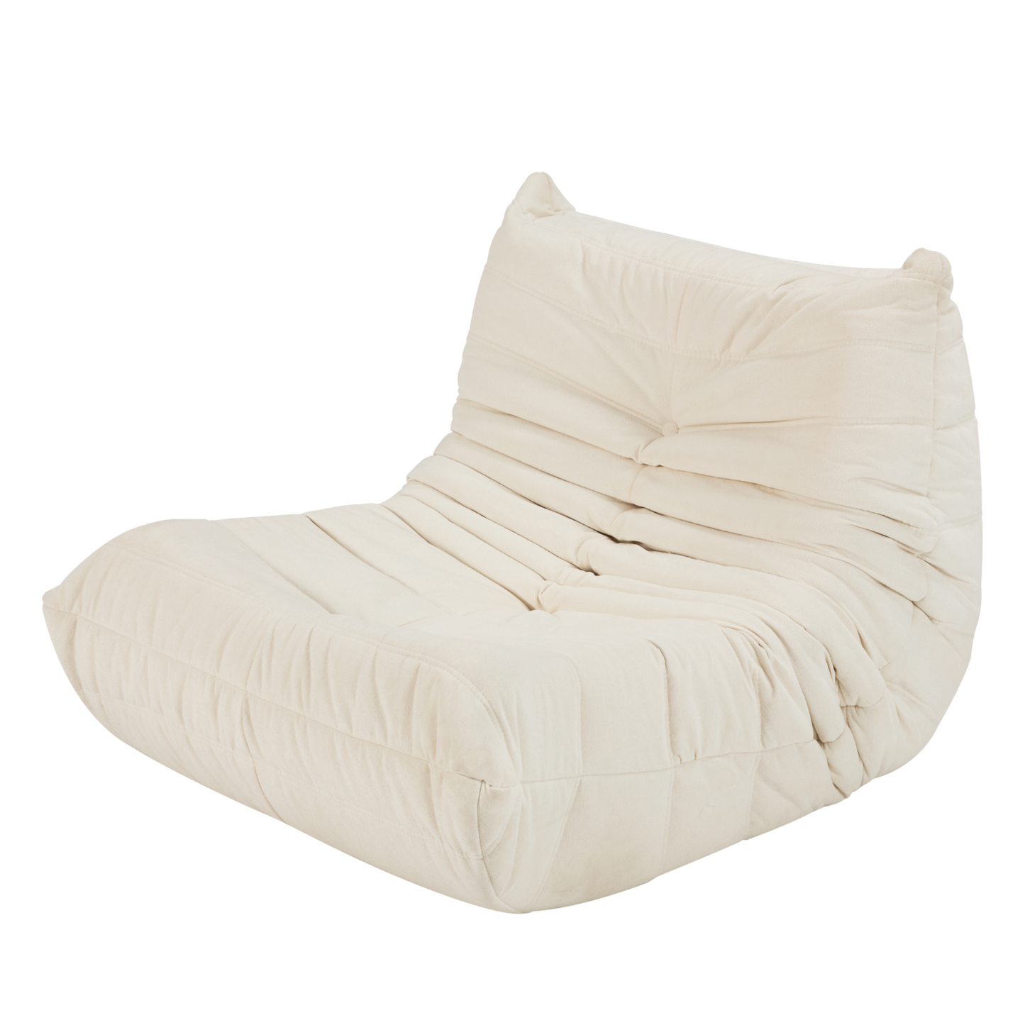 Floor sofa Bean Bag Chair for Adults Fireside Bean Bag,Off White