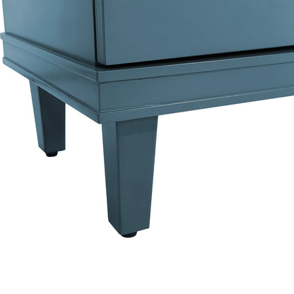 70.07''Large Size 4-Door Cabinet, Navy Blue