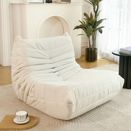 Floor sofa Bean Bag Chair for Adults Fireside Bean Bag,Off White