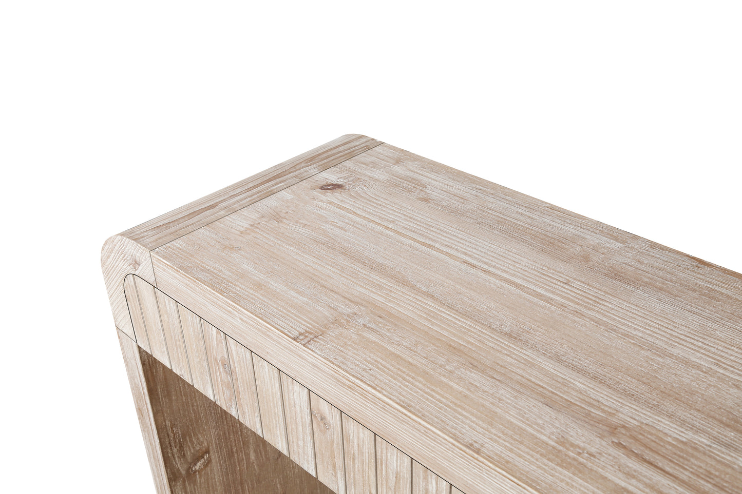 59'' Vintage Crafted Entryway Table, Natural Wood Washed