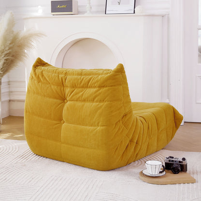 Floor sofa Bean Bag Chair , Lounger Memory Foam Chair,Yellow